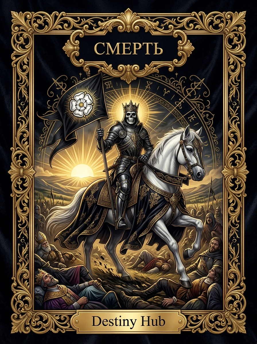 Аркан Смерть (XIII) в Таро: Значение, толкование в отношениях и карьере